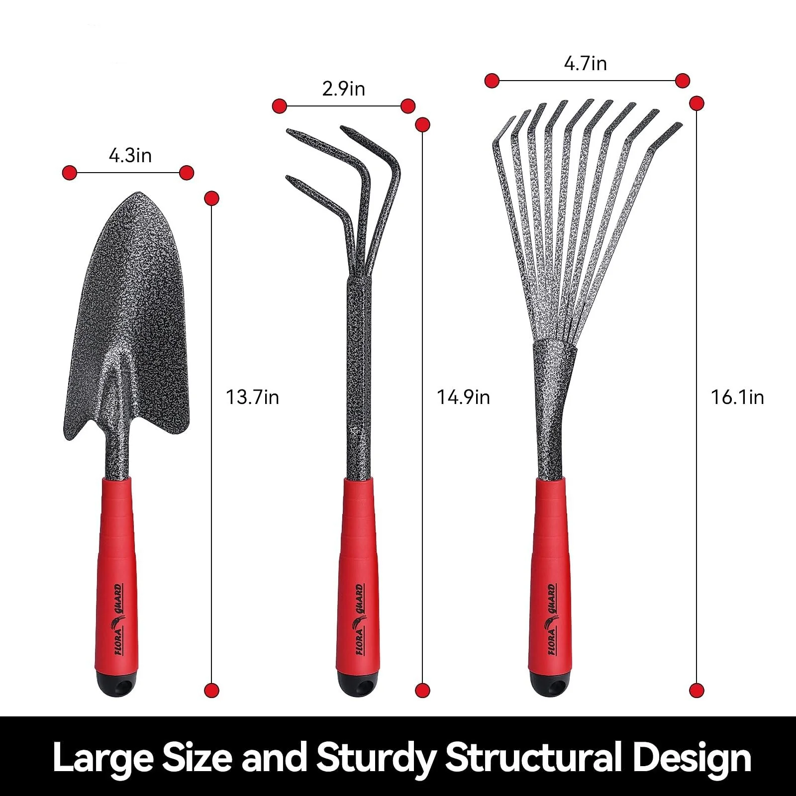 Garden Tools Set Gardening Hand Tools, Sturdy & Durable